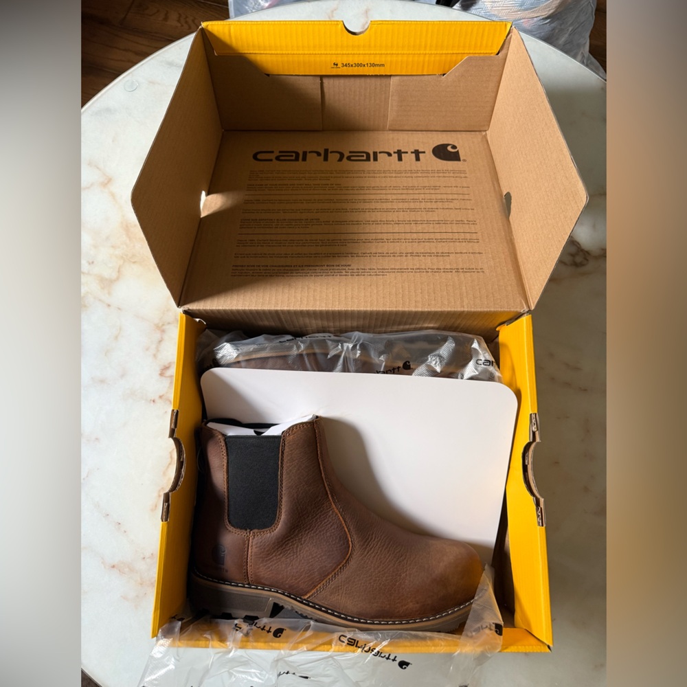 Carhartt Women’s Tan Chelsea Steel Toe Work Boots